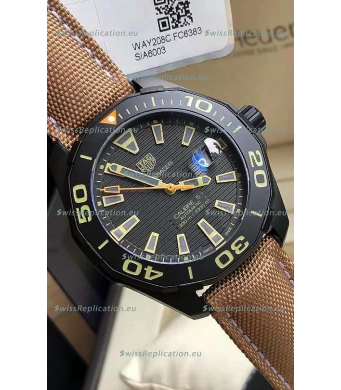 Tag Heuer Aquaracer Calibre 5 DLC Coating with Ceramic Bezel Swiss Replica 41MM
