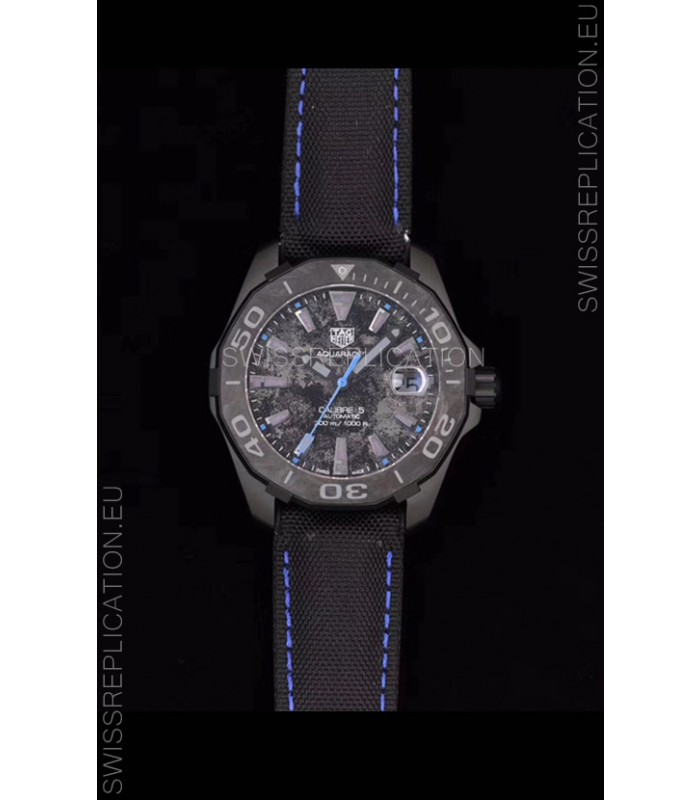 Tag Heuer Aquaracer Calibre 5 Titanium Carbon 41MM 1:1 Mirror Replica Watch 