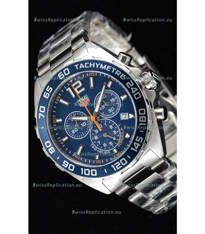 Tag Heuer Formula 1 Chronograph Swiss Quartz Replica Watch Blue Dial 