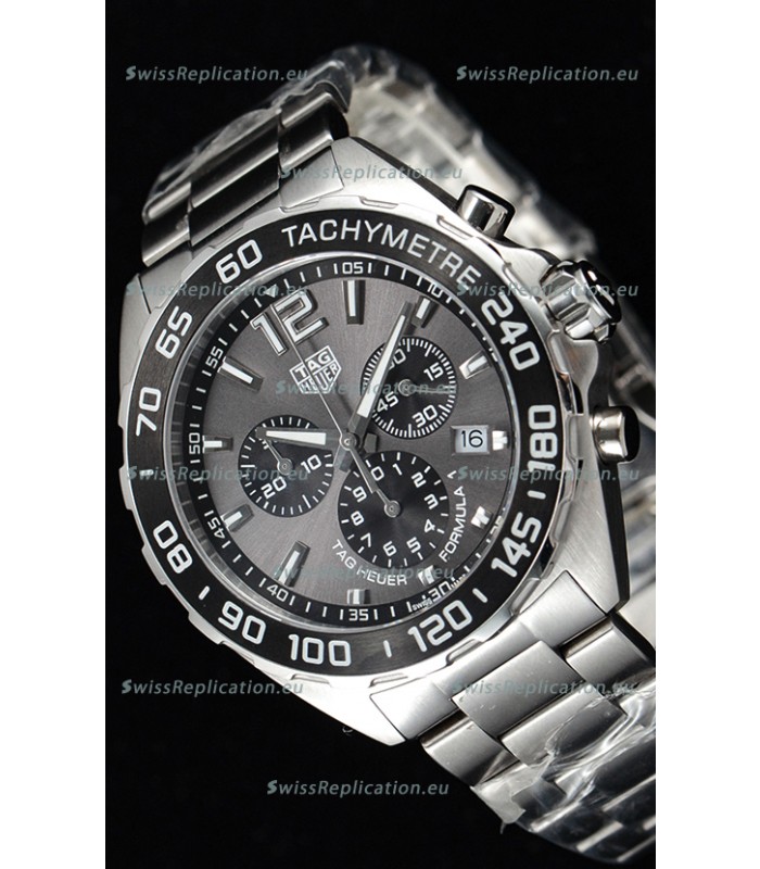 Tag Heuer Formula 1 Chronograph Swiss Quartz Replica Watch Anthracite Dial 