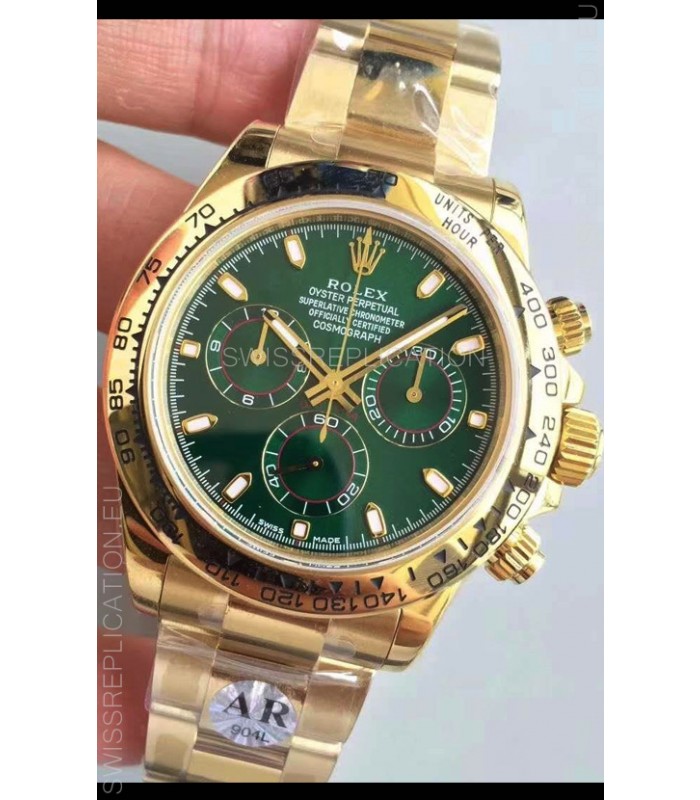 Rolex Cosmograph Daytona 116508 Yellow Gold Original Cal.4130 Movement - Improved Ultimate 904L Steel Watch