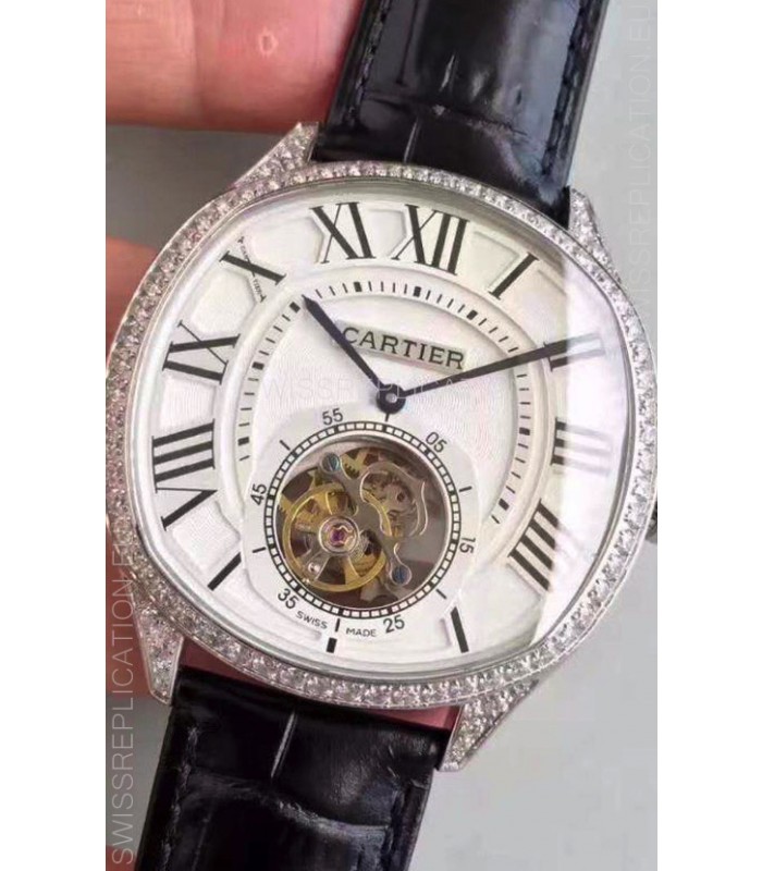 Drive De Cartier 1:1 Mirror Replica Watch with Tourbillon Movement