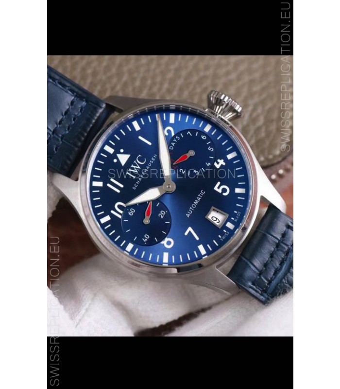 IWC Big Pilot Power Reserve Edition Swiss Replica Watch in Blue Dial 1:1 Mirror Quality