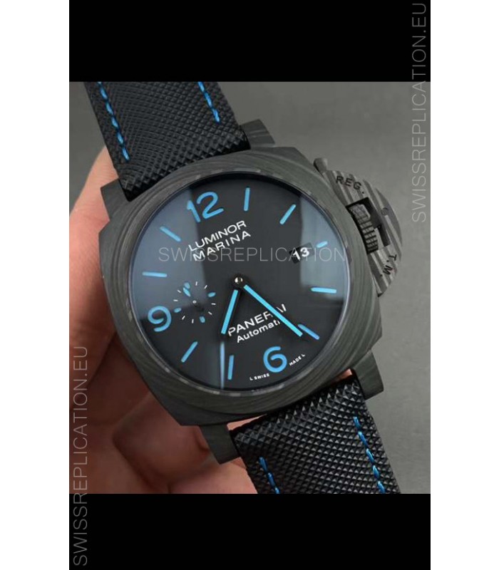 Panerai Luminor Marina Carbotech PAM1661 Edition 1:1 Mirror Swiss Replica Watch in Carbon Casing