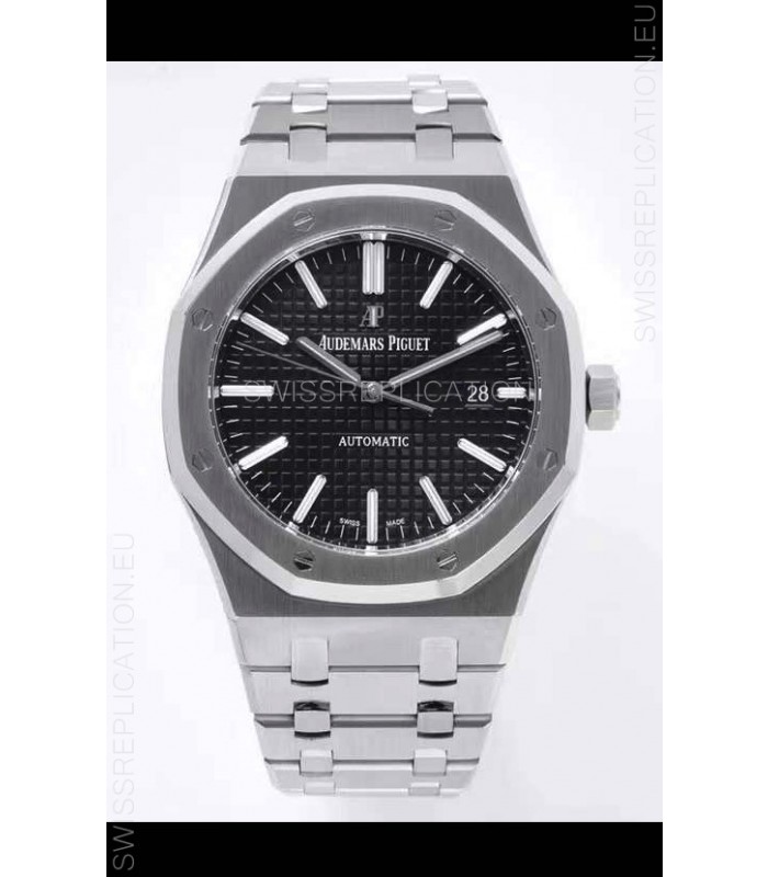 Audemars Piguet Royal Oak 41MM Black Dial 904L Steel CALIBRE 4302 Movement 1:1 Mirror Replica