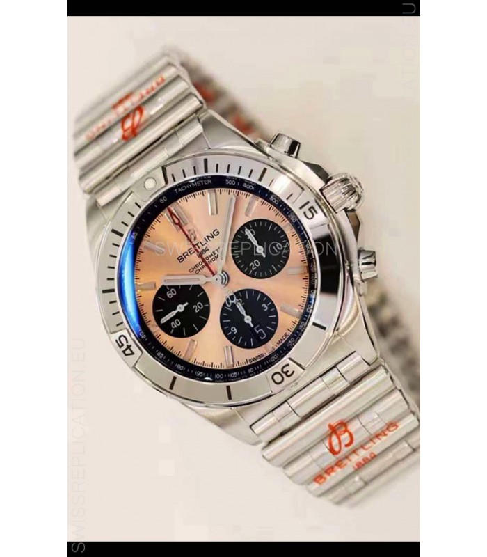Breitling Chronomat B01 42 Edition Swiss 904L Steel Casing Copper Dial 1:1 Mirror Replica Watch