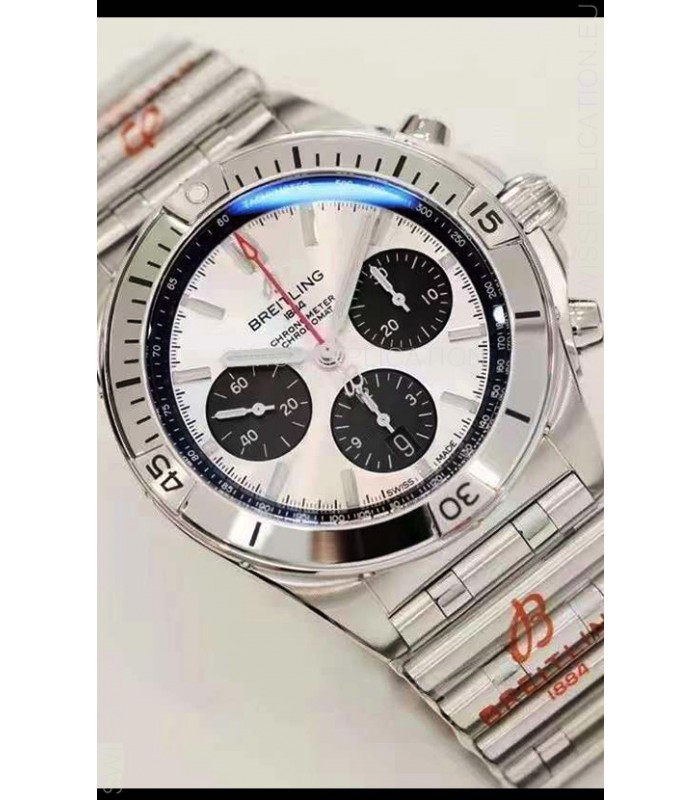 Breitling Chronomat B01 42 Edition Swiss 904L Steel Casing Silver Dial 1:1 Mirror Replica Watch