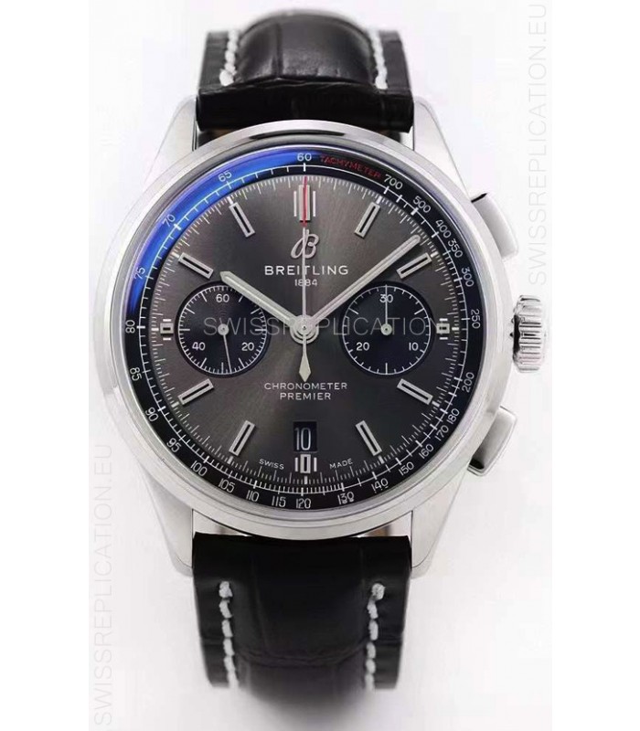 Breitling Premier B01 Chronograph 42 Edition Watch 1:1 Mirror Quality in Grey Dial 
