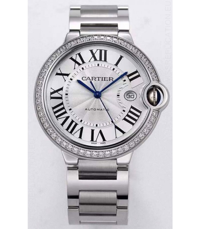 Ballon De Cartier Automatic 1:1 Mirror Swiss Replica Watch in 904L Steel Casing - 36MM