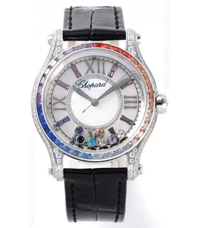 Chopard Happy Sport Swiss Automatic Replica Watch - Steel Casing - 36MM Wide 