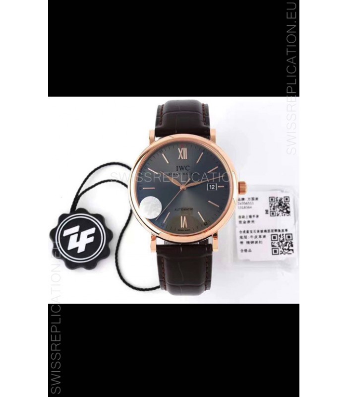 IWC Portofino Automatic 1:1 Mirror Quality Rose Gold Casing Swiss Replica Watch