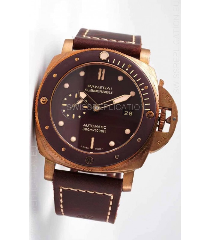 Panerai Submersible PAM968 Bronzo 1:1 Mirror Quality Replica Swiss P9010 Movement