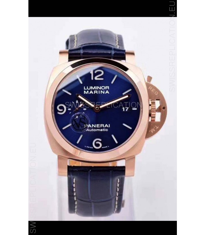 Panerai Luminor Marina PAM1112 Rose Gold 1:1 Mirror Quality Swiss Replica Watch 