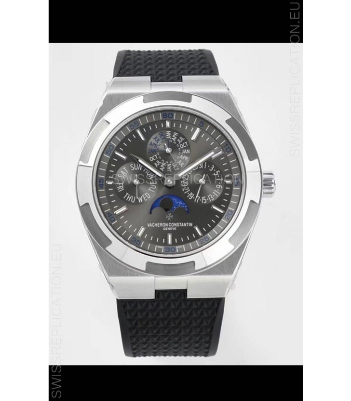 Vacheron Constantin Overseas Perpetual Calendar Ultra-Thin Grey Dial Steel Casing Replica
