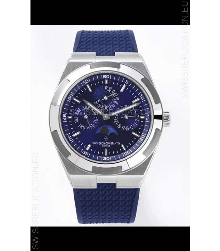 Vacheron Constantin Overseas Perpetual Calendar Ultra-Thin Blue Dial Steel Casing Replica