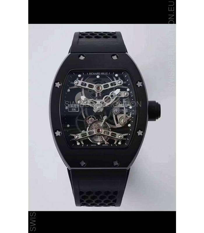 Richard Mille RM027 with Genuine Swiss Tourbillon Movement 1:1 Mirror Replica Watch
