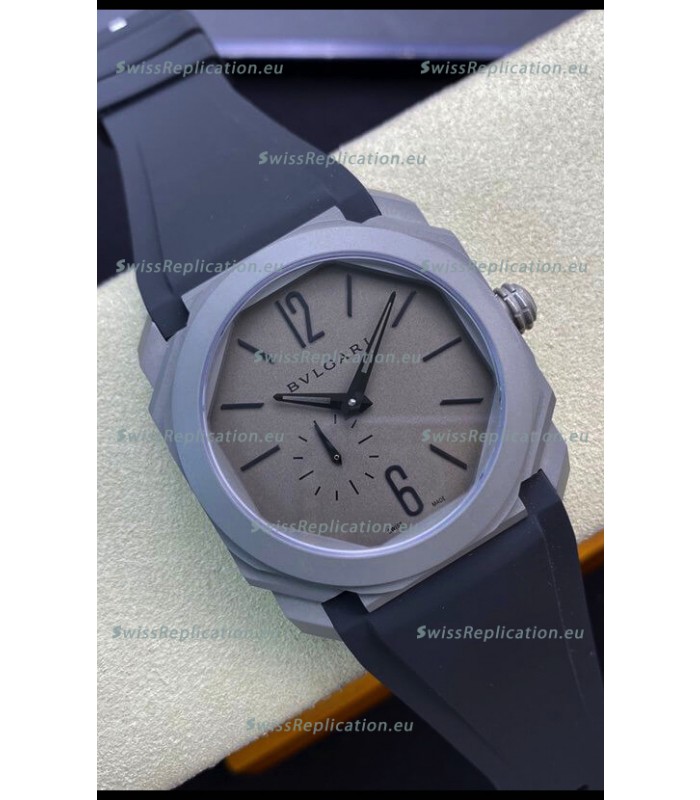 Bvlgari Octo Finissmo Edition 1:1 Mirror Replica Sandblasted Ceramic Casing