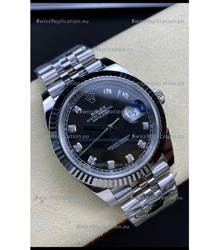 Rolex Datejust 126334 41MM ETA 3235 Swiss 1:1 Mirror Replica Watch in 904L Steel - Black Dial 