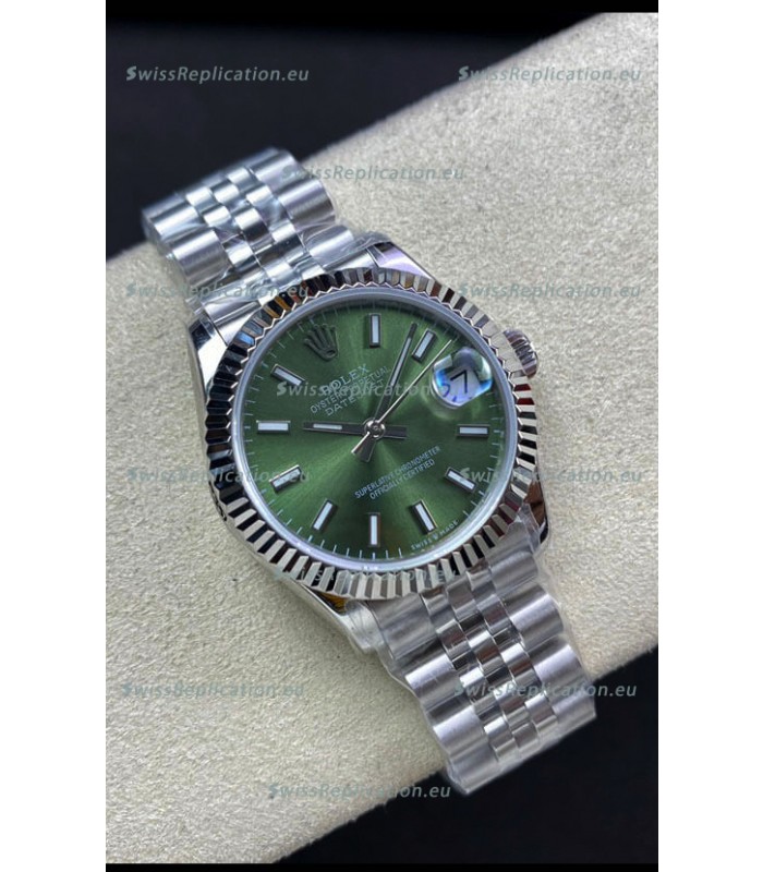 Rolex Datejust 278274 31MM Swiss Replica in 904L Steel in Green Dial - 1:1 Mirror Replica