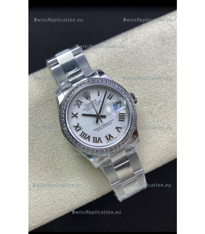 Rolex Datejust 278384 31MM Swiss Replica in 904L Steel in White Dial - 1:1 Mirror Replica