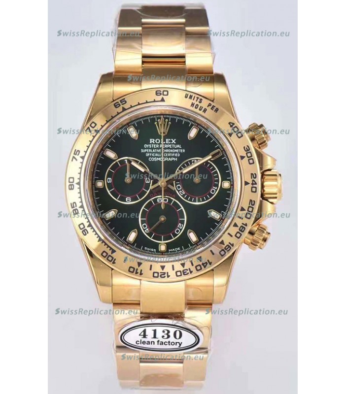Rolex Cosmograph Daytona 116508 Yellow Gold Original Cal.4130 Movement - Improved Ultimate 904L Steel Watch