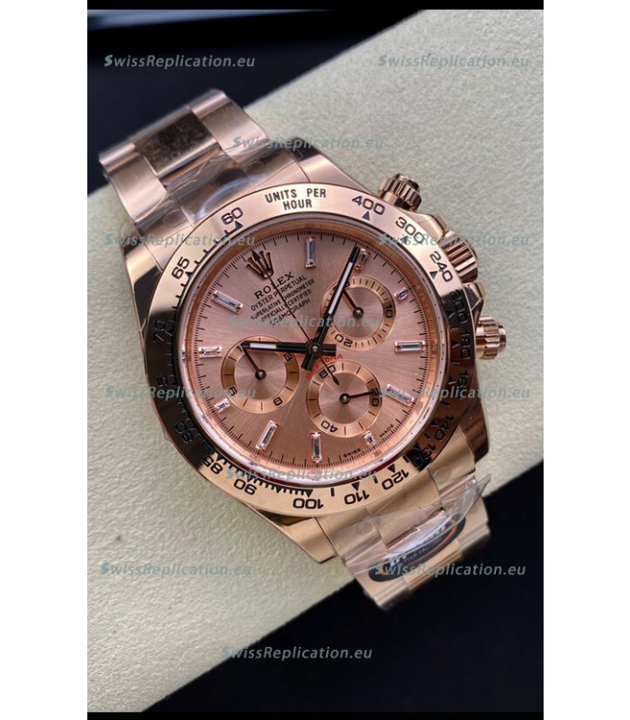 Rolex Daytona 116505 Rose Gold Original Cal.4130 Movement - 1:1 Mirror 904L Steel Watch