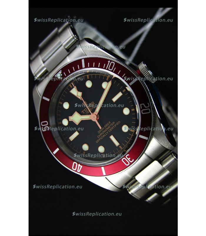 Tudor Heritage Black Bay Red Bezel Swiss Replica Watch 1:1 Ultimate Mirror Replica Edition