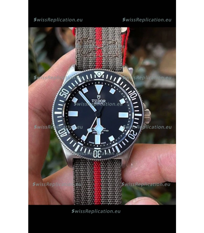 Tudor Pelagos FXD 904L Stainless Steel 1:1 Mirror Replica Watch in Nato Strap 