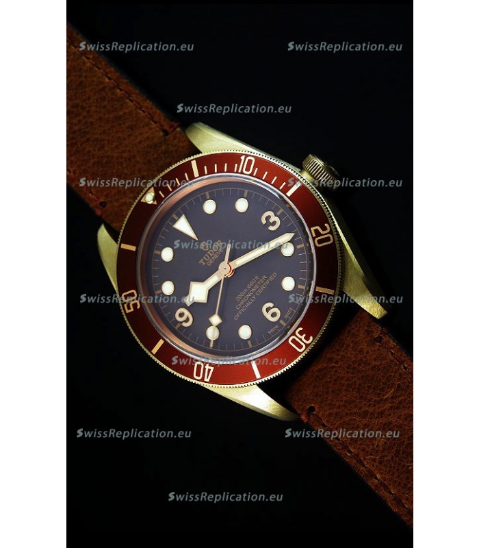 Tudor Heritage Bay Bronze Swiss Replica 1:1 Mirror Replica Edition with Two Straps