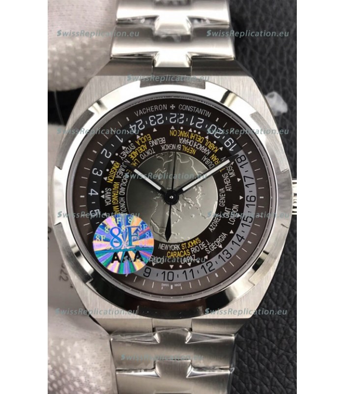 Vacheron Constantin Overseas World Time Edition Grey Dial Swiss Replica Watch 