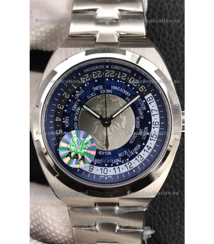 Vacheron Constantin Overseas World Time Edition Blue Dial Swiss Replica Watch 
