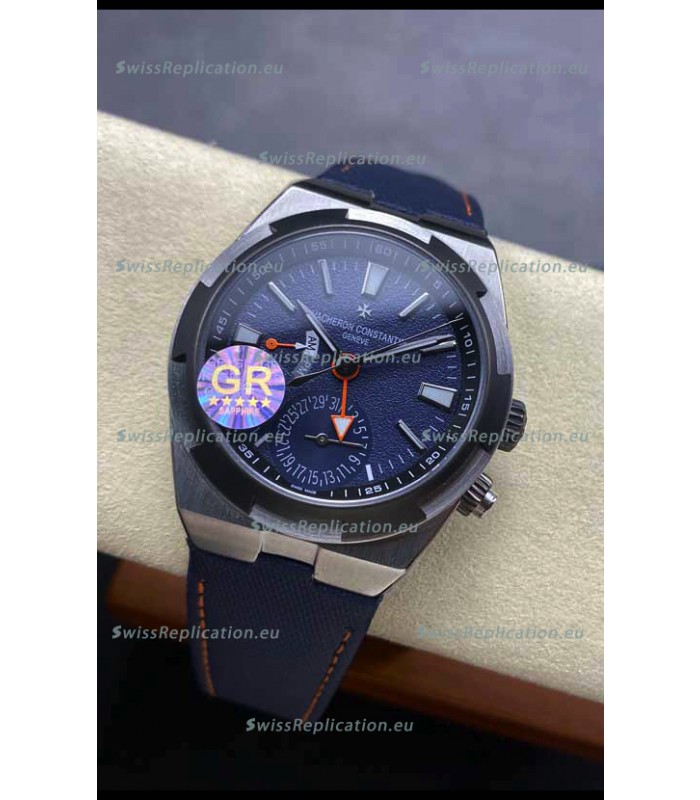 Vacheron Constantin Overseas Dual Time Titanium 1:1 Mirror Swiss Replica Watch in Blue Dial