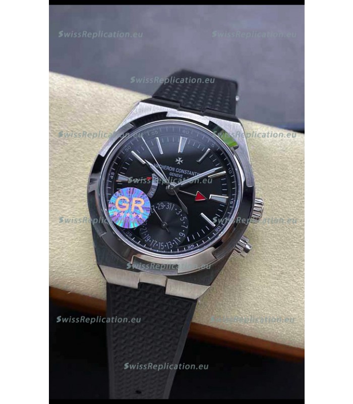 Vacheron Constantin Overseas Dual Time Stainless Steel 1:1 Mirror Swiss Replica Black Dial