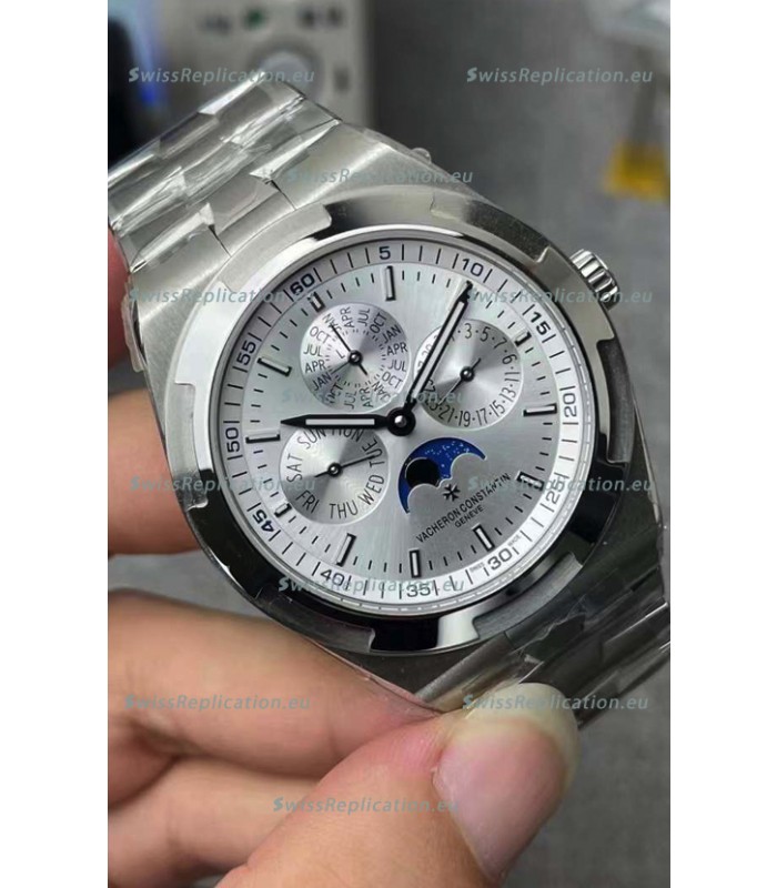Vacheron Constantin Overseas Perpetual Calendar Ultra-Thin Steel Dial with Steel Strap