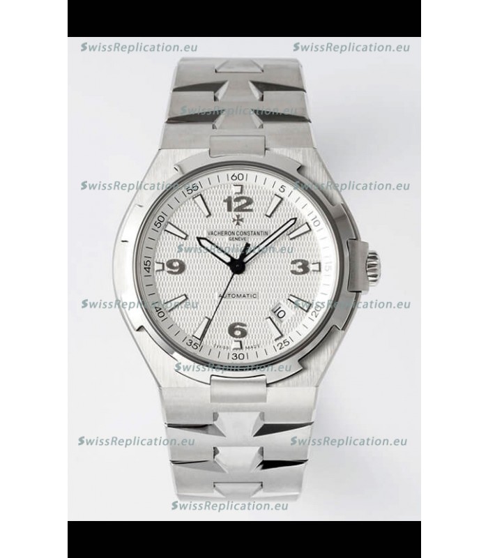Vacheron Constantin Overseas 1:1 Mirror Swiss Replica Watch in White Dial - Steel Strap
