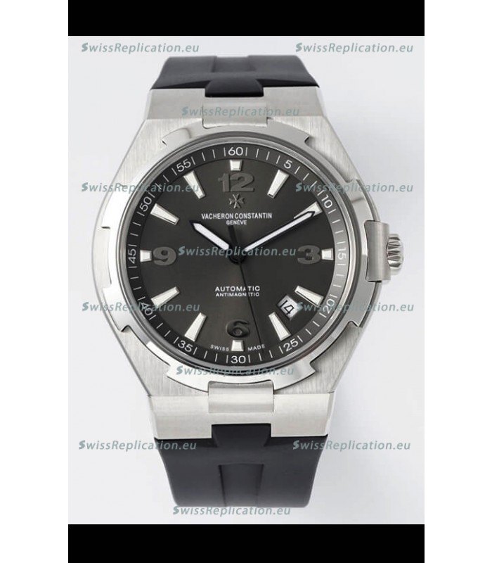 Vacheron Constantin Overseas 1:1 Mirror Swiss Replica Watch in Grey Dial - Rubber Strap
