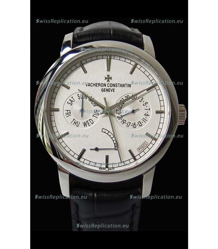 Vacheron Constantin Traditionnelle Day Date Steel Swiss Replica Watch 