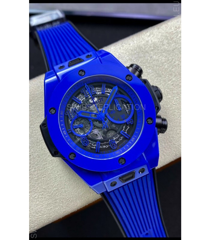 Hublot Big Bang Unico Blue PVD 1:1 Mirror Edition Swiss Replica Watch