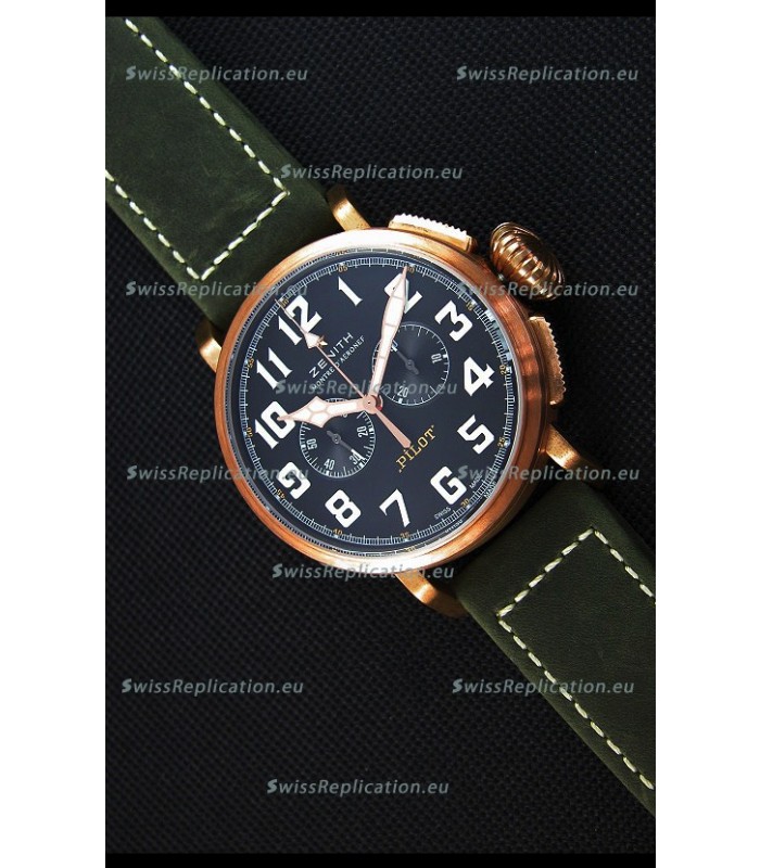 Zenith Pilot Type 20 Chronograph - Extra Special 45MM Swiss Replica Watch 