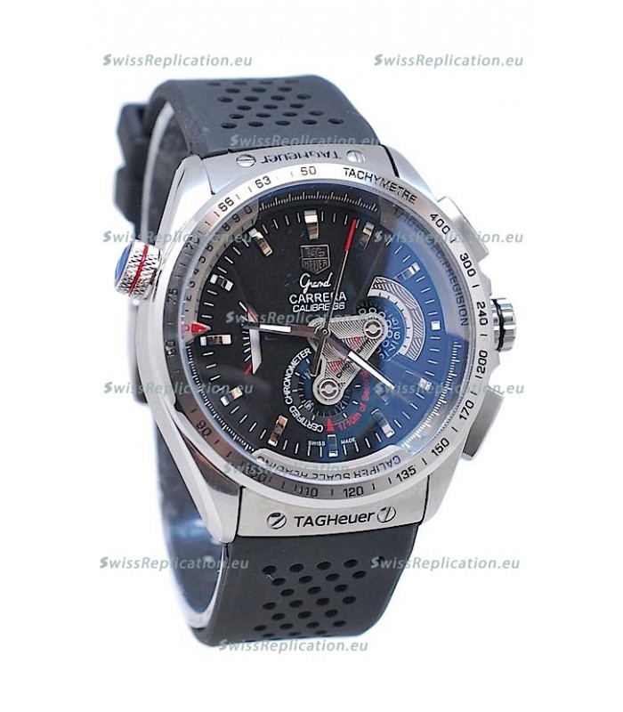 Tag Heuer Grand Carrera Calibre 36 Japanese Automatic Watch in Black Dial