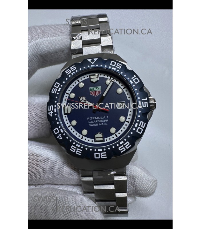 Tag Heuer Formula 1 Blue Dial Automatic Movement Japanese Replica Watch 