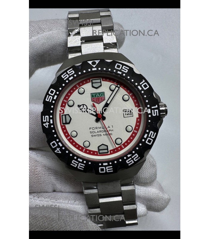 Tag Heuer Formula 1 White Dial Automatic Movement Japanese Replica Watch 