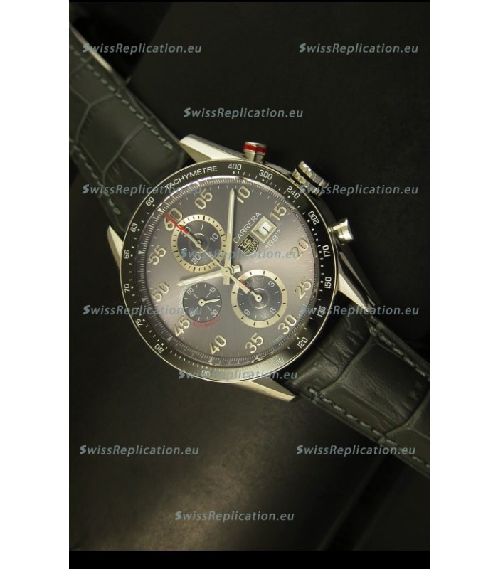 Tag Heuer Carrera Calibre 1887 Grey Dial Watch - 1:1 Mirror Replica 