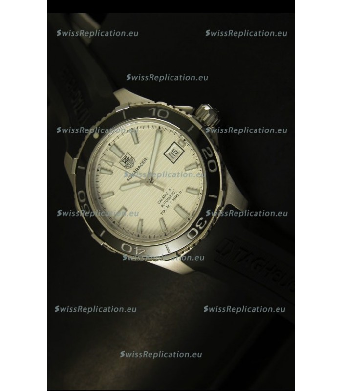 Tag Heuer Aquaracer Calibre 5 White Dial Swiss Watch - 1:1 Mirror Edition