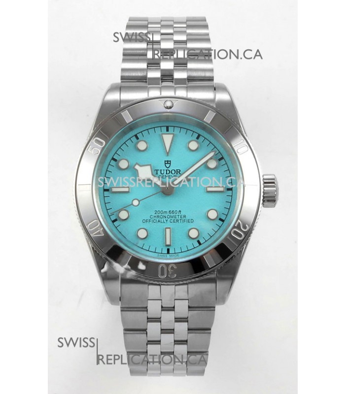 Tudor Black Bay 41 Tiffany Blue Dial Jubilee Super Clone Watch 