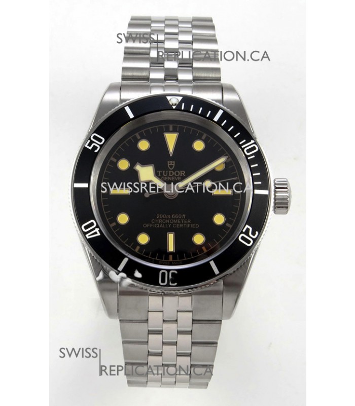 Tudor Black Bay 41 Black Dial and Bezel Jubilee Super Clone Watch 