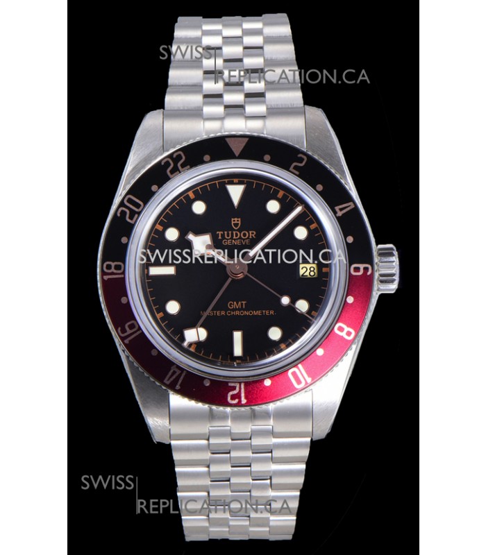 Tudor Black Bay GMT Red Dial Watch Blacl/Red Bezel Jubilee Super Clone Watch 