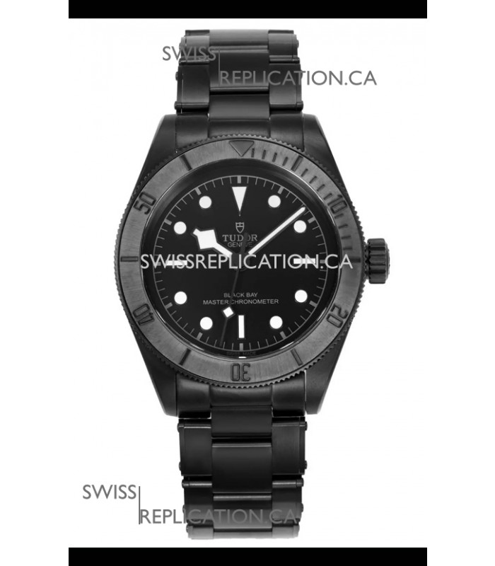Tudor Black Bay PVD Case Black Dial Swiss Replica Watch 