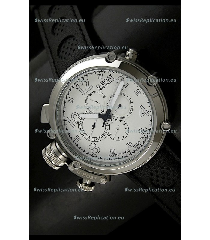 U-Boat Flightdeck Rattrapante Japanese Automatic Watch in Steel Casing