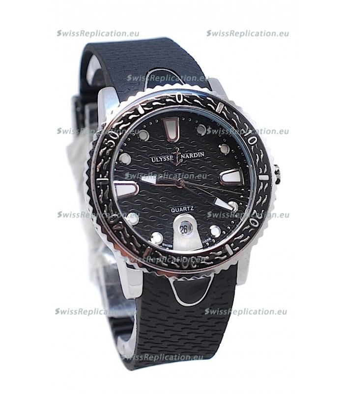 Ulysse Nardin Lady Diver Starry Night Replica Watch in Black Dial